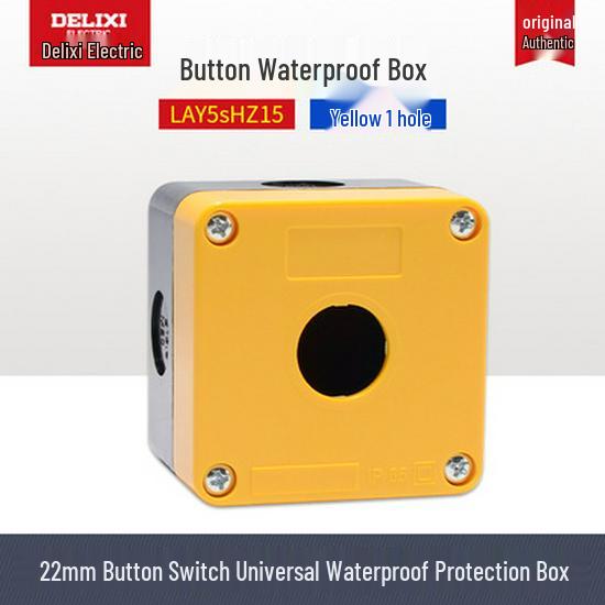 DELIXI LAY5S-BA Flat Button Switch: Self-Reset Red (BA45), Green, Yellow Metal Button (BA35)