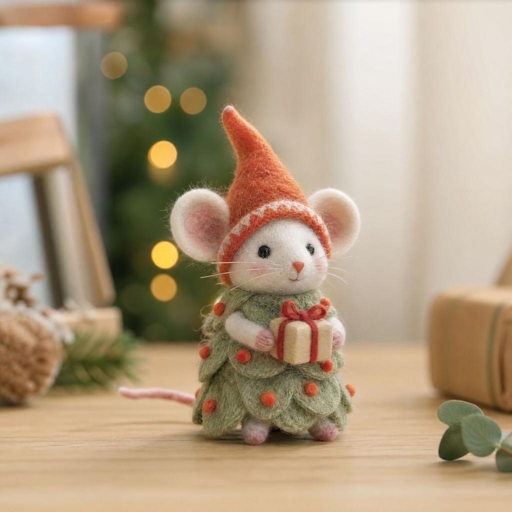 Christmas Tree Ornament with Cute Outfit, Hanging Holiday Decoration for Home
