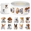 Dog Stickers for Kids 500 Pieces Aesthetic Thank You Decal Roll Animal Water Bottle Stickers for Toddler for Children Boys Girls