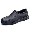 Solid Color Fashion Casual Shoes for Men 2026 New Designer Big Size Loafers Male Breathable Soft Sole Genuine Leather Shoes Man