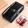 Genuine Leather RFID Women's Long Wallet with Wax Finish