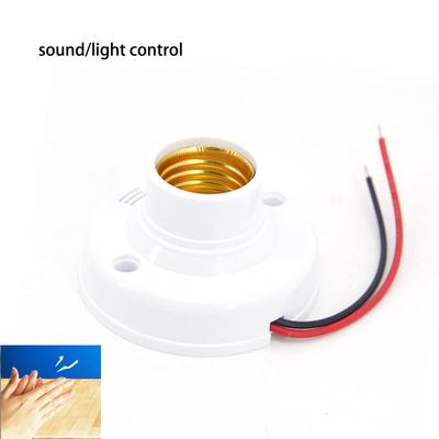 1PC Screw Sound Light Vontrol Lamp E27 Light Control Auto Base Socket Holder Cap AC 180v -240V Electricity Saving Light Bulbs