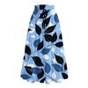 Dámská ležérní a módní květinový tisk elastický pas volná sukně volná sukně