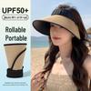Women's Wide-Brimmed Black Straw Sun Hat - Summer Cycling & Outdoor Sun Protection