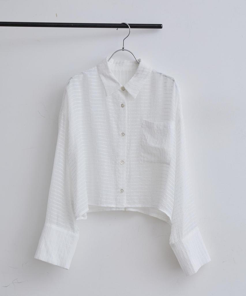 Bis Sheer Dobby Short Shirosub Women's Shirt, (11)