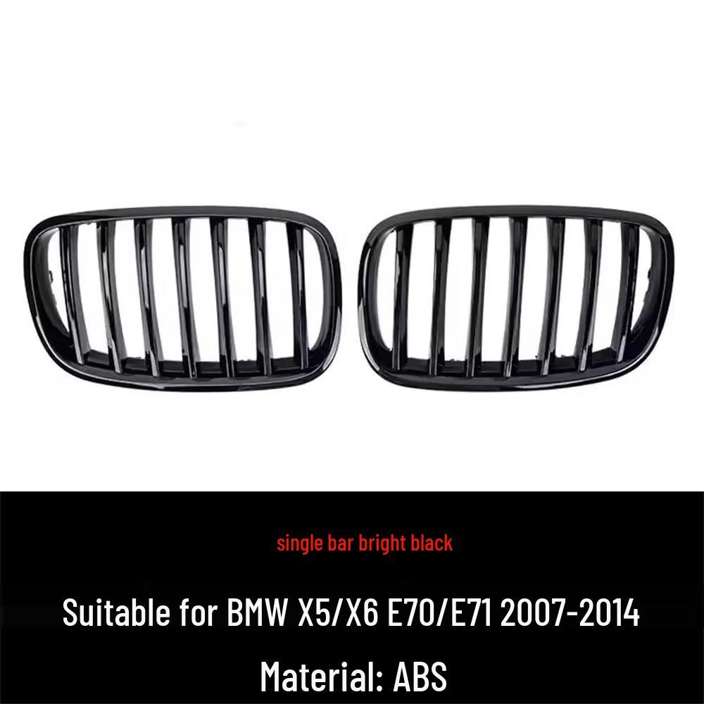 

Compatible Silver Grille for 07-14 BMW X5/X6 E70 E71 Starry Sky Edition.