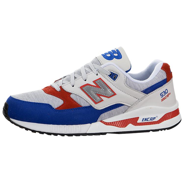 

новые New Balance 530 Series износостойкие нескользящие низкие кеды повседневные бело-синие 44