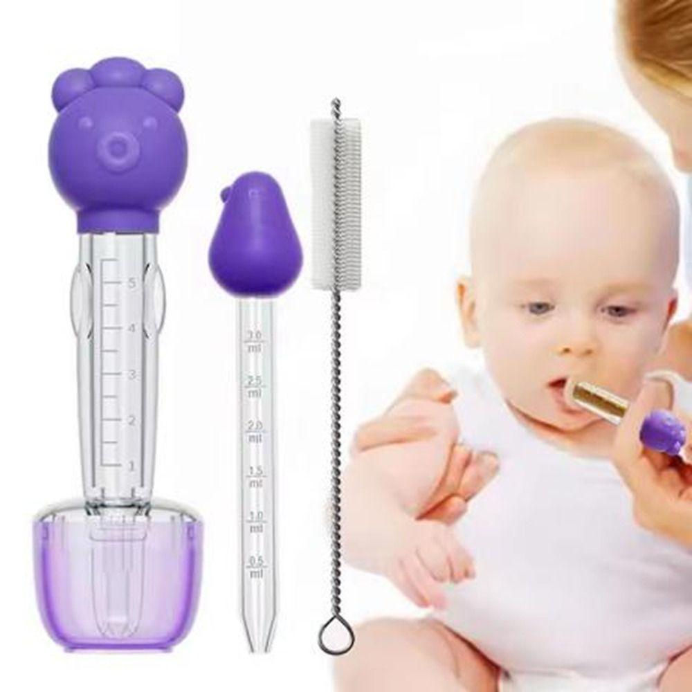 Safety Newborn Baby Dropper Cartoon Shape Baby Liquid Feeder Toddler Baby Pill Dispenser Toddler