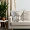 Butterfly Throw Pillow Plush Butterfly Pillow with Lace Ruffle Decorative Bedroom Cushion for Living Room Sofa Couch Bed Car