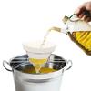 Professional Deep Fryers Oil Filter Cone Shape 304 Stainless Steel Fast Oil Separation Dishwasher Safe for Cooking
