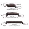 Retractable Coil Elastic Keychain Retractable Spring Coiled Stretchy Keychain Spring Keychain Stretchy Spirals Keyring