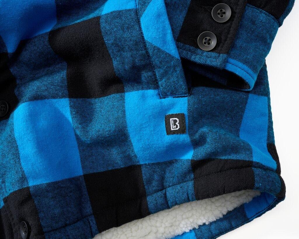 Зимняя куртка Brandit Lumberjacket Hooded black/blue