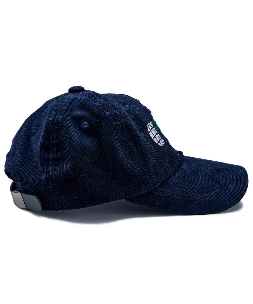 Midieomseu Corduroy Earth Ball Cap - Navy