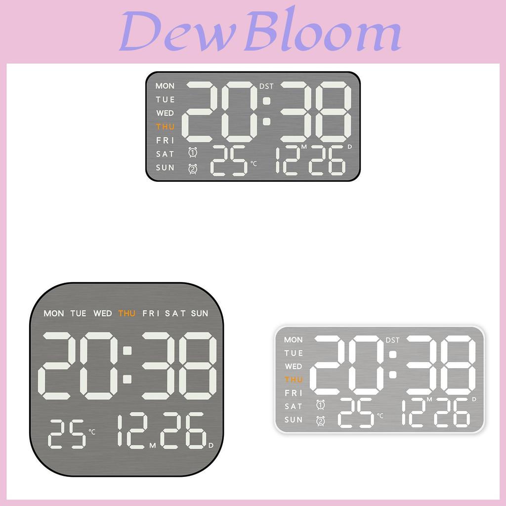 Modern Digital Led Wall Clock With Calendar Alarm Timer For Living Room Decor