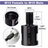 1pc M14 To M10 Thread Conversion Adapter - High-Quality Metal Drill & Polisher Adapter, Suitable for Polishing Machines, Drills