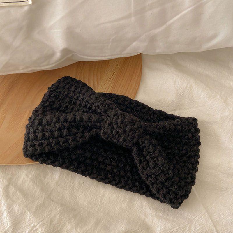 New knitted hat wool warm headgear winter covering artifact knitted headband headscarf scarf