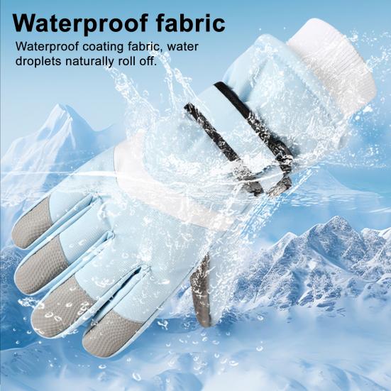 Winter Ski Gloves for Men Women Waterproof Windproof Touch Screen Snow Gloves Outdoor Thermal Gloves for Snowboard