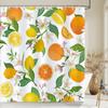 1 pc Fresh Lemon Fruit pattern Shower Curtains Bathroom Polyester Bath Curtains Printing Shower Curtain Decor With Hooks Curtain