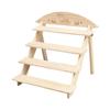Desktop Storage Organizer Wooden Multi-layer Desktop Storage Rack with Smooth Edge Design Stable Construction Plant for Home