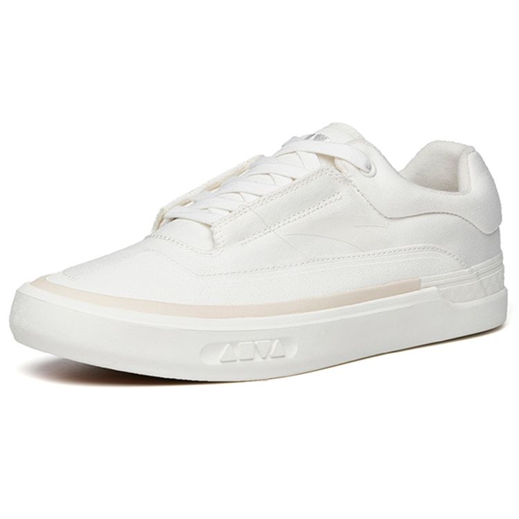 Anta Aoli Trendy Casual Non-Slip Wear-Resistant Low-Top Skate Shoes Men Sneakers White 112218011S-2