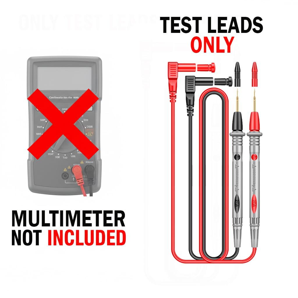 Themisto TH-M21 20A 1000V Copper Multimeter Test Leads | Length 110cm