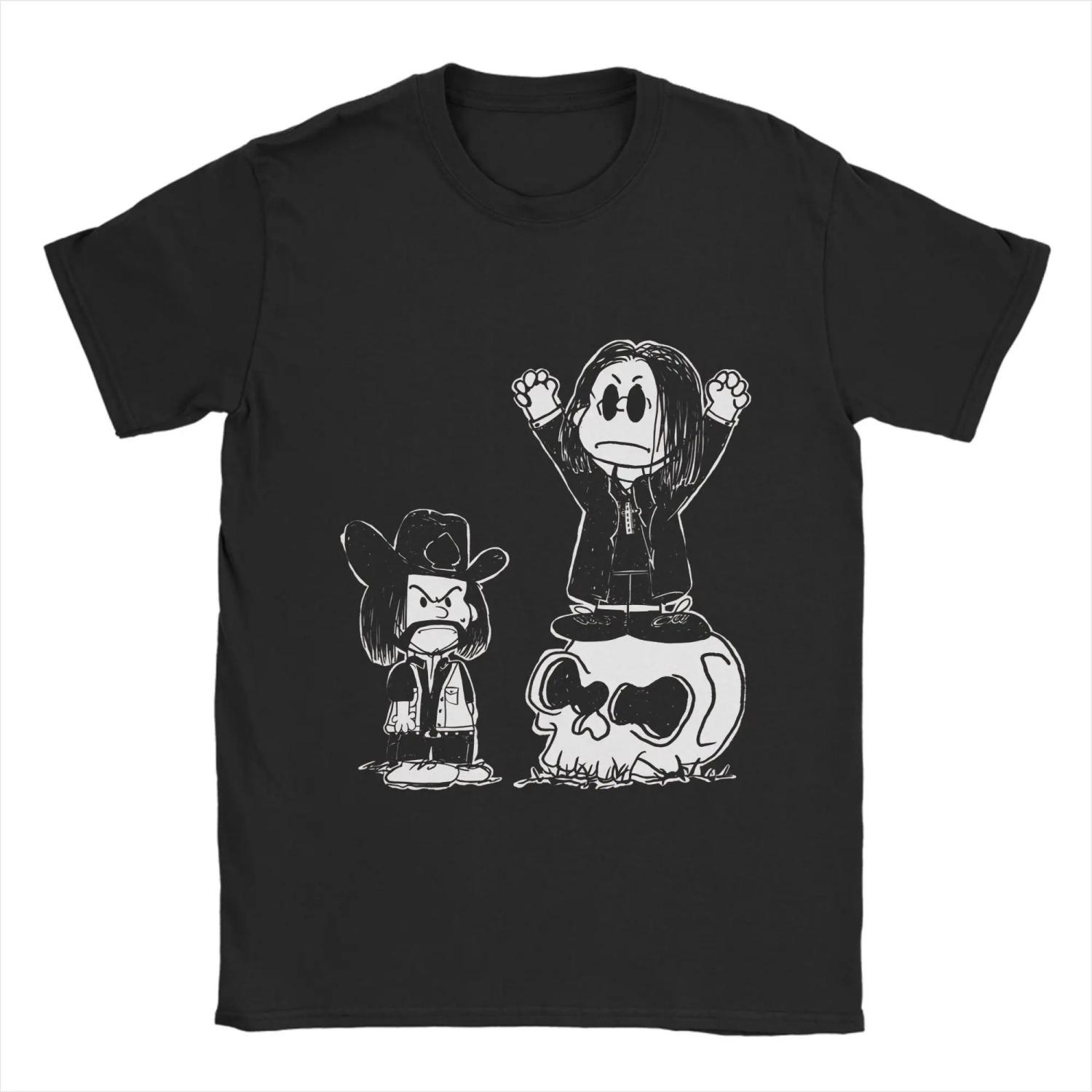 

Ozzy Osbournes T Shirt Summer Harajuku T-Shirts Couple Cotton O Neck Plus Size Clothes Short Sleeve Y2K Casual Tshirt S чёрный