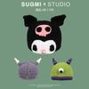 Autumn and winter funny cute ruffian young wool hat cartoon knitted monster cute pullover hat casual versatile thermal hat