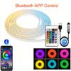 USB RGB Neon Light Strip with APP &Remote Color Change Waterproof Music Sync Mode Flexible Neon Lights for Room Outdoors Decor