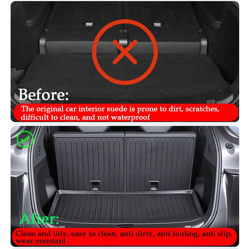 For Tesla Model Y L 2026 Rear Seat Backrest Protective Pad Trunk Mat Anti-Kick Pad Car Interior Accessories Model YL Cargo Liner