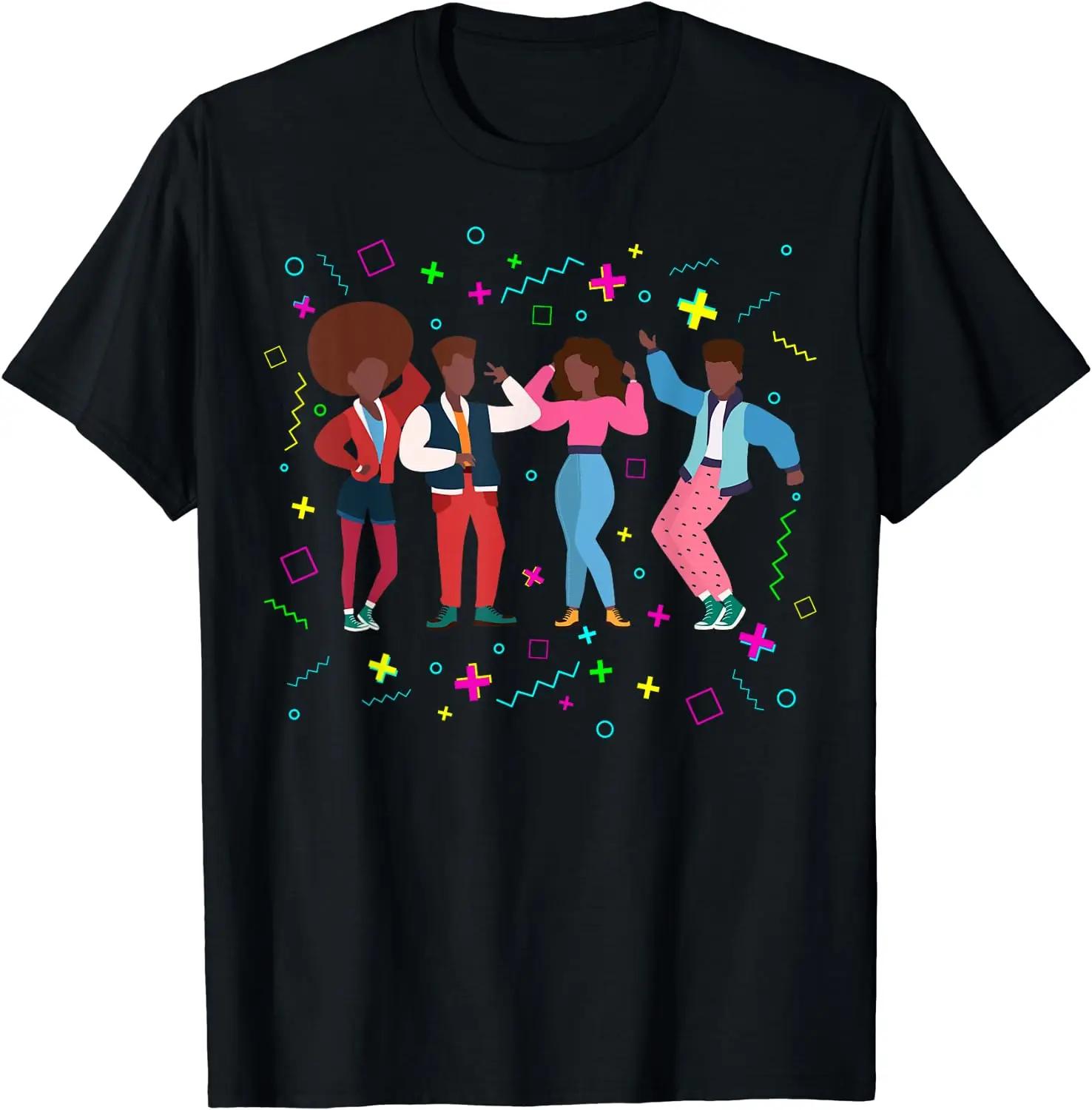 

90s Hip Hop Vibes retro pattern TShirt Print Classic Tshirt Summer Men Shortsleev Casual Creativity Male Streetwear Tops 4XL