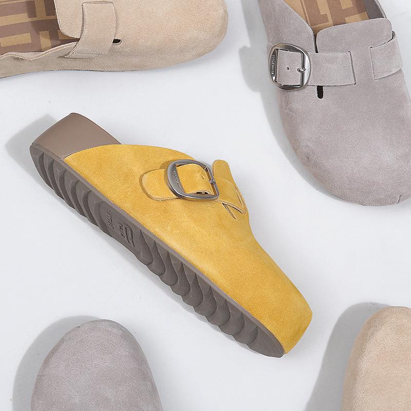 Fashion Women's Platform Mules Flats Slippers Casual Walking Sandals Luxury Designer Trendy Flip Flops for Female Slippers