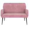 351417 vidaXL Bench Pink 108x79x79 Cm Velvet