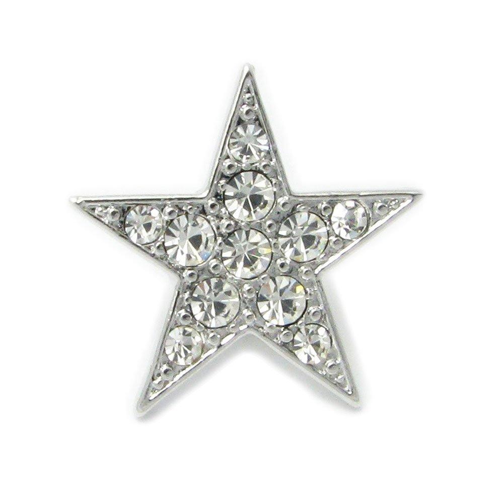 Sparkling Star/Pin Brooch/Star/Label Pin/KS34001 (Silver Color)