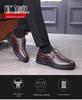 Herrskor i Plus Size, Slip-on, Business Casual, Läder, med Tjocka Sulan (Storlekar 47-48)