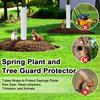 Corrugated Tree Protector Tree Trunk Guard Tube Bark Protector Sleeve Wraps To Protect Tree from Deer Rodents Mowers Trimmers for Saplings Tree