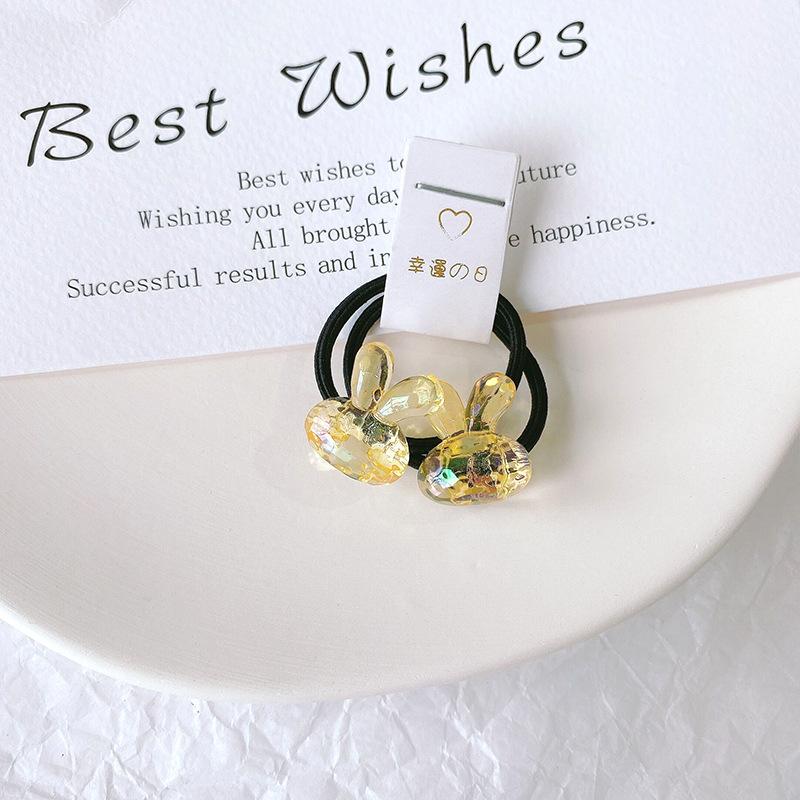 2 יחידות להקות שיער אלסטיות לתינוקות בנות צבע סוכריות טבעת שיער חבל שיער ילדים כיסוי ראש ילדים פעוט אביזרים