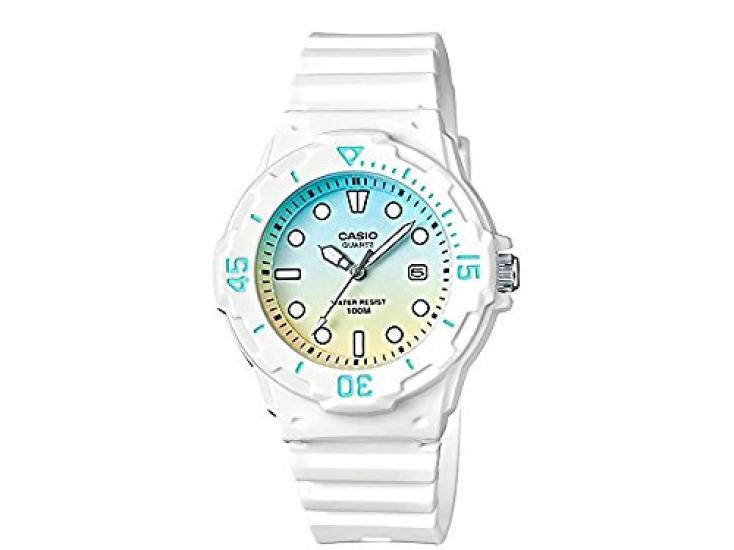 

Часы CASIO Chipkashi, цифровые, белые, небесно-голубые, желтые, LRW-200H-2E2 [Товар]