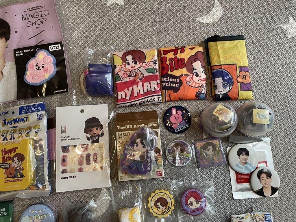 [USED] BTS BT21 TinyTAN JUNG KOOK Bulk Sale