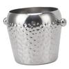 Ice Bucket Stainless Steel Mini Insulated Frozen Container for Bar Wine Champagne 1L Sliver