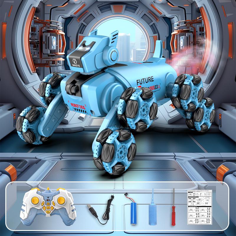 

2025 Smart Robotic Dog: Eight-Wheel Electric Remote Control Toy for Kids Standard - 1 Lithium Battery (30 min)
