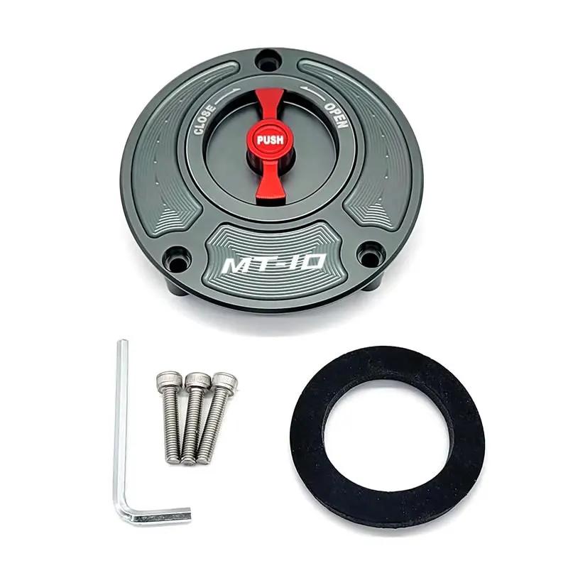 For Yamaha Mt10 MT-10 2016 Fuel Gas Tank Cap Cover CNC Aluminum Keyless Motorcycle Accessories 6 Colors