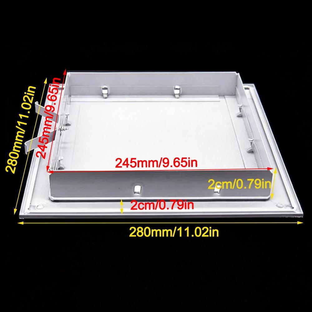 Panel de Acceso Duradero de Aleación de Aluminio Blanco Tipo Snap-on Puerta de Inspección Anti-corrosión Tapa de Registro de Acceso a Pared Extraíble