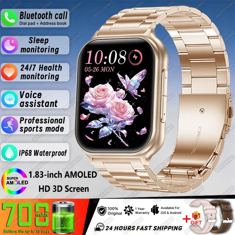 Bip 6 Pro Smart Watch Men Women Outdoor Sports Fitness Tracking IP68 Waterproof Heart Rate Bluetooth Call  New Smartwatches