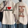 John Pork Is Calling Answer Call Phone Tee Shirt for Men Women Funny Pig Tops Tshirt Gothic Hip Hop T-shirt Streetwear Clothes