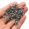 200pcs Stainless Steel Ball Chain Calotte End Crimps Beads Connector Connector Clasp Components DIY Jewelry Making Findings