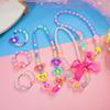12pcs Girls Classic Jewelry Kit, 6 Sets of Beaded Necklaces and Bracelets , Favors Bags for Girls Jewelry ,birthday Gift