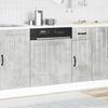 Dishwasher Panel Lucca Concrete Grey Wood Based Material