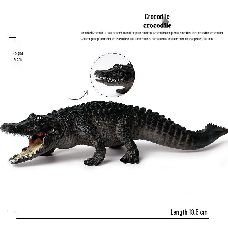 Realistic Wild Animal Heart Model Toy: Fox, Black Panther, Crocodile, Armadillo, Fennec Fox Doll for Children.