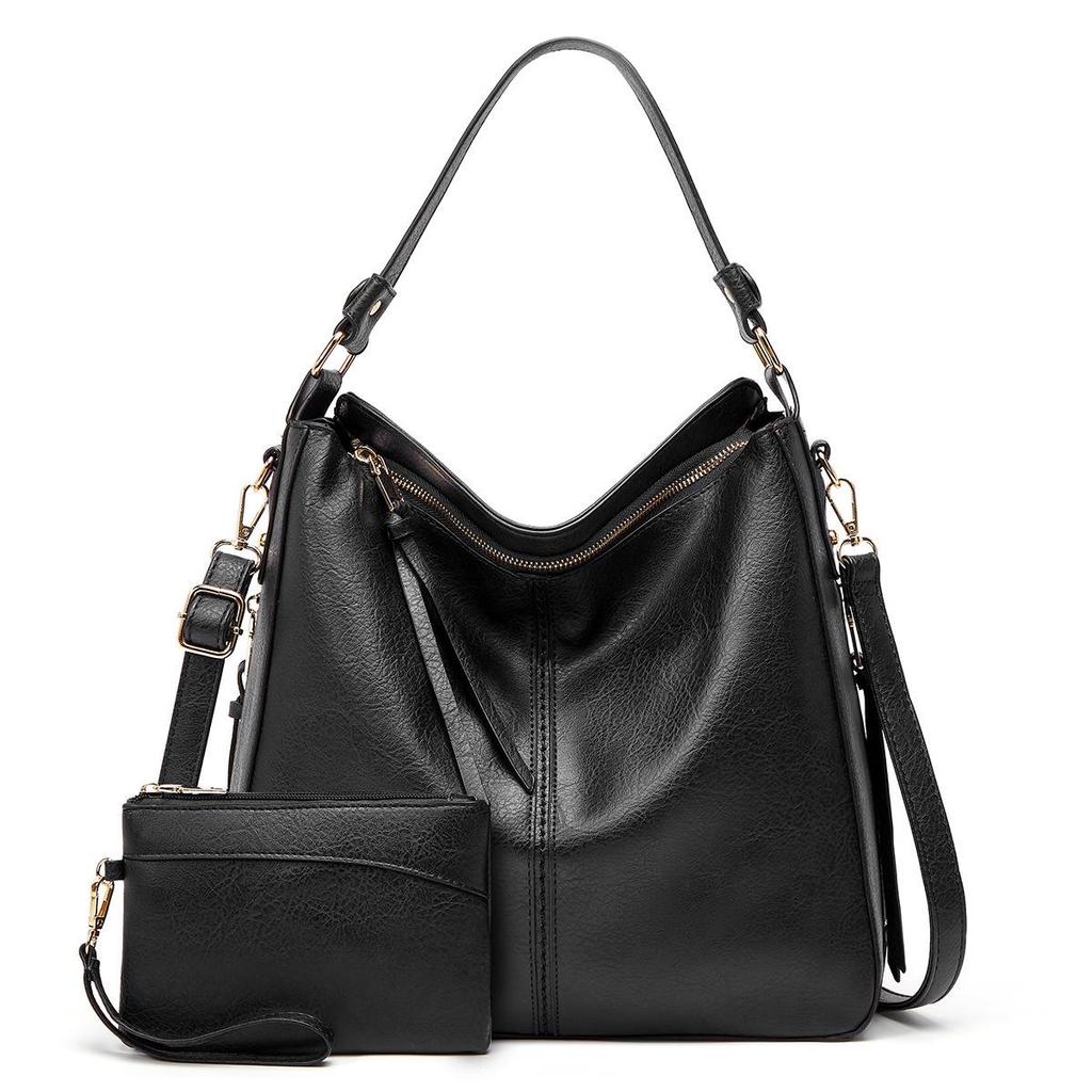 2022 Women's PU Handbag Set: European & American Style Crossbody and Shoulder Bag Trio