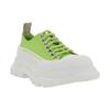 Alexander Mcqueen Tread Slick Low Lace Up 'Lime Green White' Women's 611705W4MV23514